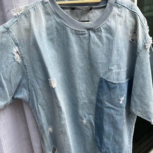 Oversized Jean Shirt